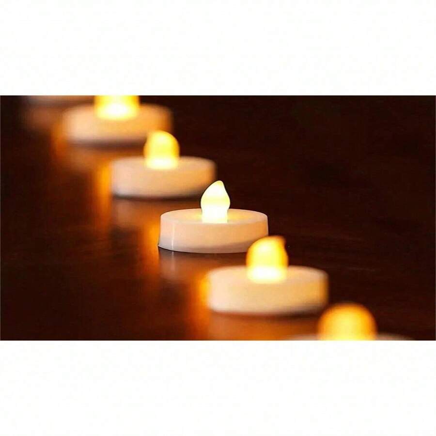 24 Pc LED Candle Lights Can Be Used To Decorate Valentine's Day Venues