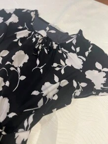 Plus Size Dresses - 黑與白 - 查看 4