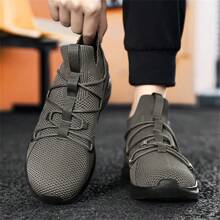 Men's Lightweight Breathable Sweat Absorbing Casual Sports Shoes, Outdoor Non-Slip Wear Resistant Running Shoes