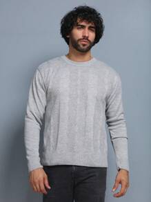 Men Sweaters - Gris - Ver 2