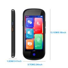 Language Translator Device, Portable Two-Way Instant Translator, Offline Online Voice Photo Translation, 137 Languages Supported, High Accuracy Translator Device For Travel Business Learning Back To School - Dusty Blue - View 2