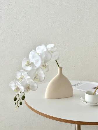 1pc Artificial Orchid Stems Real Touch Latex Phalaenopsis Branches Faux Cymbidium Flowers, Valentine Day, Gift Gifts Birthday Graduation Home Decor Back To School Room Decor School Supplies