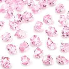 50入組仿冰岩仿冰塊鑽石冰岩亞克力石晶體diy透明亞克力花瓶填充物裝飾人造亞克力水晶岩鑽石 - 粉色 - 查看 1