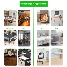 Chair Leg Floor Protectors For Hardwood Floors With Felt Pads Covers To Protect Wood Furniture Leg Feet Cup Silicone Caps Furniture Leg Feet Cups Black - Black 16PCS - View 9