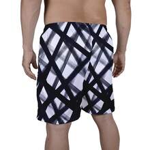 Men Beach Shorts - 黑色 - 查看 3
