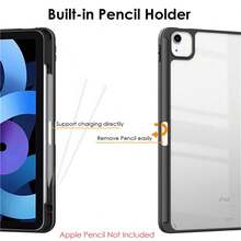 Capa Case Acrílico Magnética Com Suporte Caneta Para iPad 7/8/9 Geração 10.2/10.5 polegada - Azul bebe - Visão 5