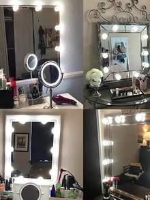Luces Para Espejo Regulables 10 Uds Para Espejo De Tocador - transparente - Ver 4