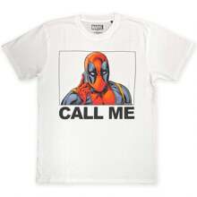 Marvel Deadpool Call Me T-Shirt - 白色 - 查看 1
