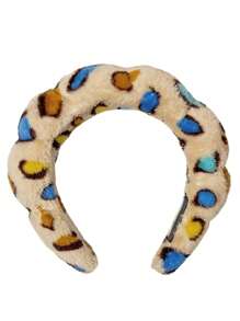 1件波浪马卡龙优雅粉色纯色软垫发箍，云朵设计宽发箍，简约休闲日常发箍，布艺海绵发箍，适合日常外出约会、SPA洗脸化妆等场合佩戴，女士发饰，情人节情侣礼物，发箍，发圈发箍，动物纹头饰 - 彩色 - 查看 7