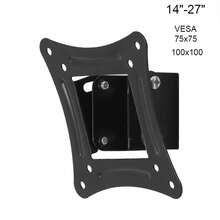 1pc Lcd Tv Wall Mount Bracket, 14-24-Inch Easy Installation Adjustable Small Mount Bracket - Black - View 7