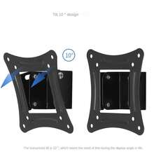1pc Lcd Tv Wall Mount Bracket, 14-24-Inch Easy Installation Adjustable Small Mount Bracket - Black - View 5