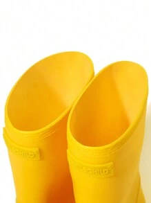 GentleChild Botas De Lluvia Unisex Para Niños De Estilo Simple Para El Jardín De Infantes. Antideslizantes, Resistentes Al Desgaste, Ligeras, Cómodas, Área De Puntera Ancha, Transpirables, A Prueba De Agua, Diseño Moldeado De Una Pieza Sin Pies Sofocantes. Botas De Goma Para Uso En Interiores / Exteriores