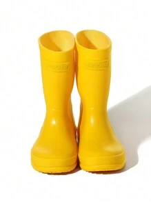 GentleChild Botas De Lluvia Unisex Para Niños De Estilo Simple Para El Jardín De Infantes. Antideslizantes, Resistentes Al Desgaste, Ligeras, Cómodas, Área De Puntera Ancha, Transpirables, A Prueba De Agua, Diseño Moldeado De Una Pieza Sin Pies Sofocantes. Botas De Goma Para Uso En Interiores / Exteriores