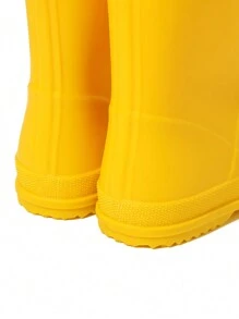 GentleChild Botas De Lluvia Unisex Para Niños De Estilo Simple Para El Jardín De Infantes. Antideslizantes, Resistentes Al Desgaste, Ligeras, Cómodas, Área De Puntera Ancha, Transpirables, A Prueba De Agua, Diseño Moldeado De Una Pieza Sin Pies Sofocantes. Botas De Goma Para Uso En Interiores / Exteriores