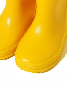 GentleChild Botas De Lluvia Unisex Para Niños De Estilo Simple Para El Jardín De Infantes. Antideslizantes, Resistentes Al Desgaste, Ligeras, Cómodas, Área De Puntera Ancha, Transpirables, A Prueba De Agua, Diseño Moldeado De Una Pieza Sin Pies Sofocantes. Botas De Goma Para Uso En Interiores / Exteriores