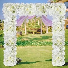Lingqing Decoration 1pc DIY Wedding Flower Wall Decoration Arrangement Supplies Silk Peonies Rose Artificial Floral Row Decor Wed Arch Backdrop, Valentine Day, Gift