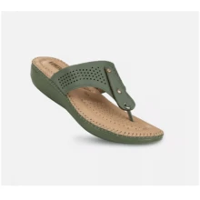 Womens Summer Flip Flops Thong Sandals Arch Support Cushion Slippers Soft Shoes - Green - View 6