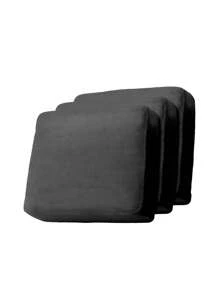 Silver Fox Fur Cushion Cover, A Set Of Two - Black - View 1