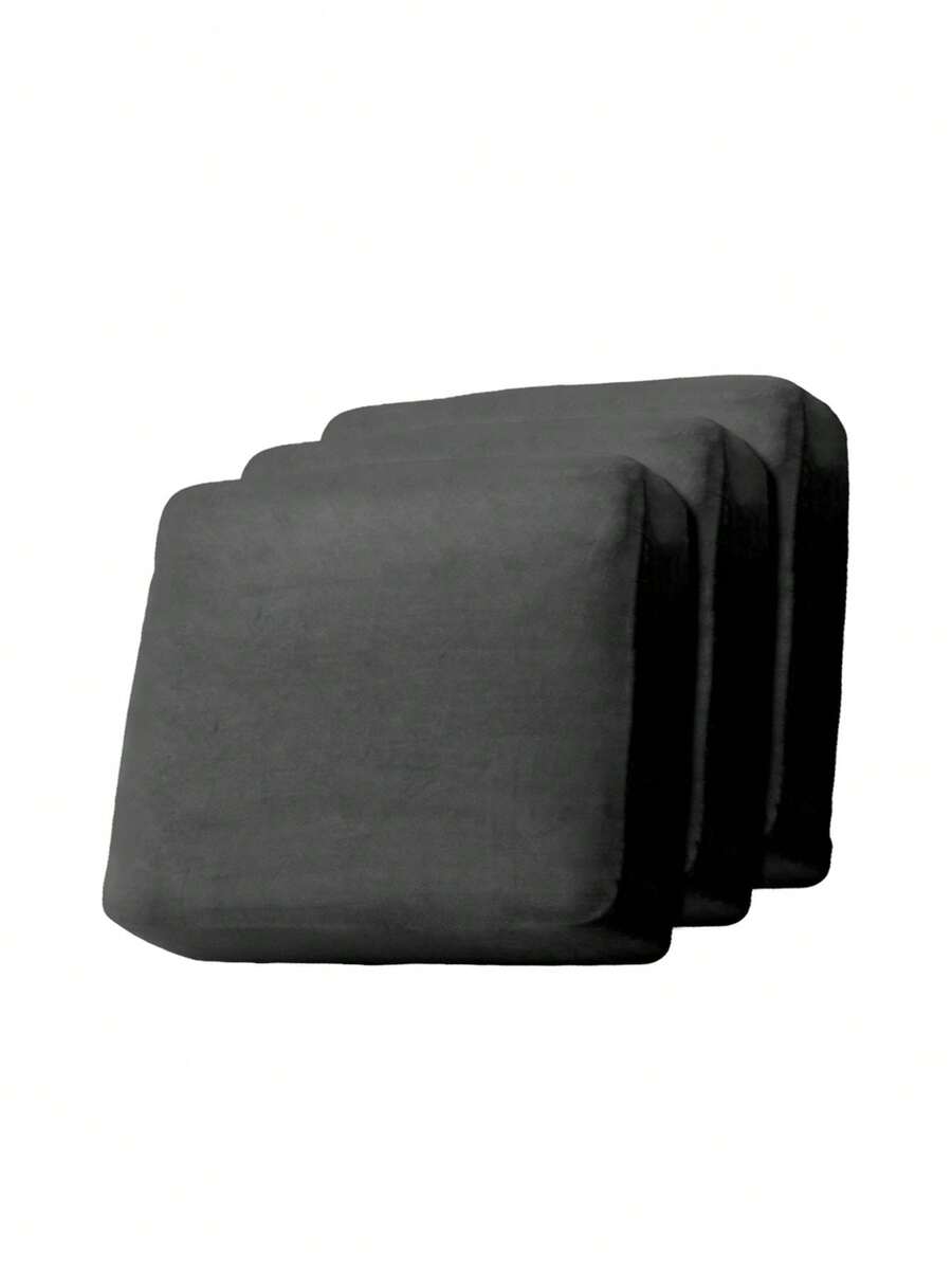 Silver Fox Fur Cushion Cover, A Set Of Two - Black - View 1