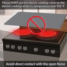 1pc Extra Large Silicone Stove Top Cover For Electric Stove – Heat Resistant And Dishwasher Friendly – Kitchen Stove Mat Protector - Multicolor - View 8