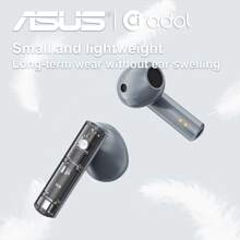 ASUS 华硕 AS-TK 无线耳塞带麦克风半入耳式防噪音耳机带麦克风包耳式耳机兼容 /Android/iOS - 灰色 - 查看 5