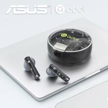 ASUS 华硕 AS-TK 无线耳塞带麦克风半入耳式防噪音耳机带麦克风包耳式耳机兼容 /Android/iOS - 灰色 - 查看 6