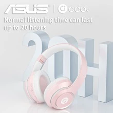 Asus AS-D96 Wireless Earbuds With Microphone Noise-Proof Headphones Headset With Mic Over Ear Compatible With IPhone/Android/Ios - Pink - View 9