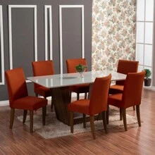 Charm Of Detail Chair Covers - Terracotta - View 1