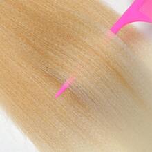 Ombre Flätande Hår Sträckt Ombre Blond Lätt Twist Flätor Yaki Textur Syntetisk Flätande Hår 20 tum 26 Inches Varmt vatten För Boxflätor Hårextension ( ) - Light Brown - Visa 3