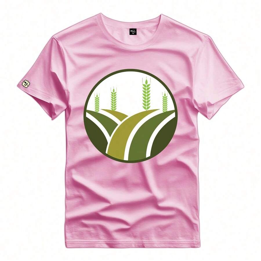 Men T-Shirts - 粉色 - 查看 1