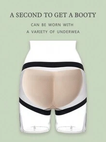 1 Pieza Moldeador Con Relleno De Látex Del Color De Piel Para Realzar Las Nalgas - Albaricoque - Ver 10