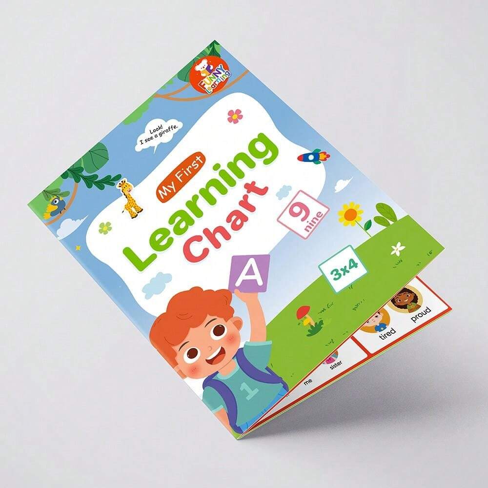 My First Learning Abc My First Learning Chart And Phonics Chart Set English Words Educational ...