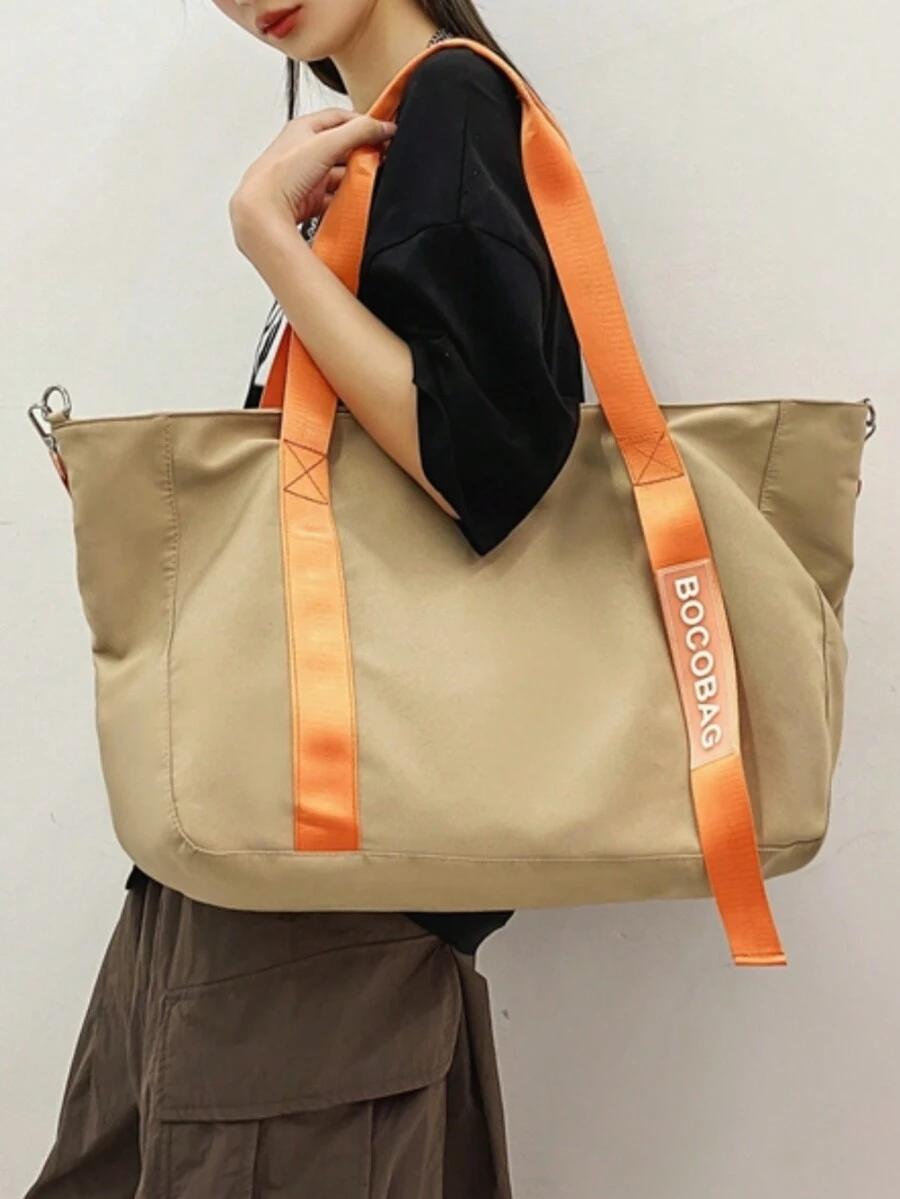 Bolsa Grande De Mano Para Uso Diario Con Gran Capacidad, Multifuncional, De Moda Y Adecuada Para Viajes Cortos. - Multicolor - Ver 1