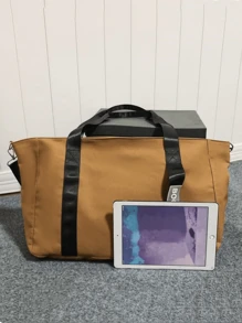Bolsa Grande De Mano Para Uso Diario Con Gran Capacidad, Multifuncional, De Moda Y Adecuada Para Viajes Cortos. - Multicolor - Ver 7