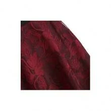 Vestido gótico largo sin mangas para mujer, vestido Steampunk con tiras en capas, corsé con cremallera, cuello cuadrado, falda con volantes, vestido largo de encaje - Burdeos - Ver 5