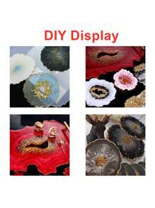 Résine De Pierre Écrasée En Verre Métallique Remplissages De Cristal Époxy Uv Pour Les Moules De Résine Pour La Fabrication De Bijoux, Artisanat Diy Et Décorations Pour Nail Art