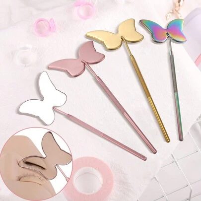 Butterfly Eyelash Mirror, 1pc Eyelash Extension Check Makeup Mirror, Suitable For Eyelash Grafting Makeup