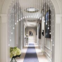 Arch Crystal Glass Beaded Door Curtain 25/40 Strings Room Divider Decoration For Living Room Bedroom - Clear - View 5
