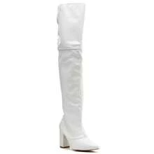 Women Over-The-Knee Boots - 白色 - 查看 3