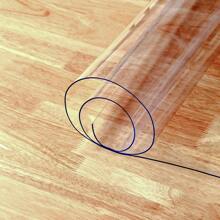 1pc Pvc Transparent Table Mat, Heat Resistant, Dust-Proof, Waterproof, Desktop Protector Cover For Home/Hotel Tables & Desks - Transparent - View 8