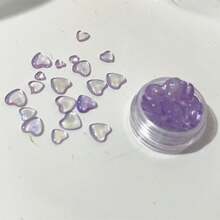 Một Hộp Ngẫu nhiên Kích thước Hình vẽ trái tâm Nghệ thuật làm Móng Đồ trang trí DIY Quân nhu Đối với Nhấn Móng tay - Màu xanh nhạt - Xem 4