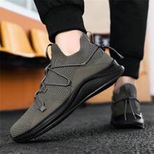 Men's Lightweight Breathable Sweat Absorbing Casual Sports Shoes, Outdoor Non-Slip Wear Resistant Running Shoes