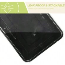 50pcs/Pack Disposable Meal Prep Container, 26oz (About 737.1g) Reusable Microwave Safe Plastic Box With Lid, Stackable, Freezer & Dishwasher Safe, Ideal For Packing Fruits/Vegetables/Food, Black Rectangular Shape