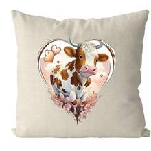 1/2 件可爱奶牛熨烫热转印乙烯基 T 恤 DIY 服装 T 恤面具牛仔裤背包帽子枕头简易热压贴花个性化风格可水洗热转印设计 - 彩色 - 查看 7