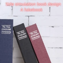 1pc Creative Book Safe Box, Blue Dictionary Key Style, Home Invisible Bedside, Mini, Regular, Medium, Large, Fake Book Safe Box, Suitable For Office, Bedroom And More