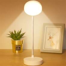 Led Bảo vệ mắt Đèn bàn Điện usb Cung cấp Có thể điều chỉnh Làm mờ Ba Bánh răng có thể chuyển đổi Giữa Trắng Ánh sáng Và Ấm áp Ánh sáng Nhỏ bé Đèn ngủ - trắng - Xem 2
