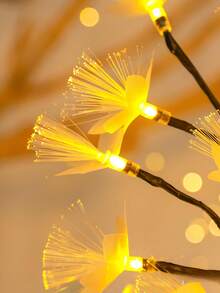 Luces LED De Flores Decorativas, Lámpara De Escritorio Para El Hogar, Fiesta, Boda, Navidad. - Blanco y Negro - Ver 9