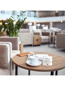 10入迷你金屬三角形桌卡座,適用於婚禮、紀念日、派對 - 照片、圖片、桌號 - 金色 - 查看 4