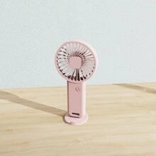 1 件男女通用便携式迷你 USB 可充电三叶冷却风扇带底座，适用于手机/平板电脑，适合户外、旅行、海滩、运动、办公室、学校、派对、日常使用 - 彩色 - 查看 13