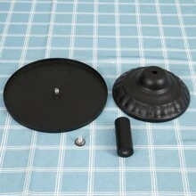 1pc Black Wrought Iron Cake Stand Dessert Tray Afternoon Tea Birthday Party Home Party Display Stand Fruit Plate